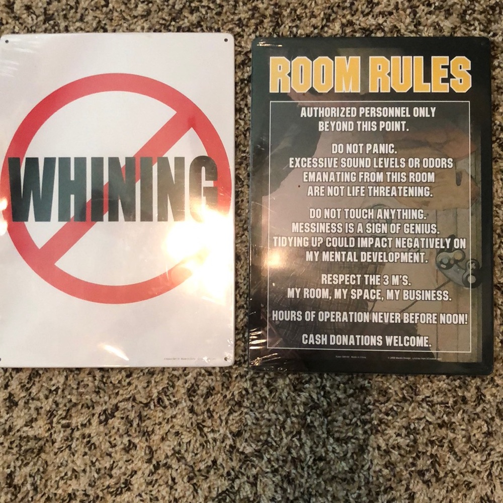 Metal Room Signs